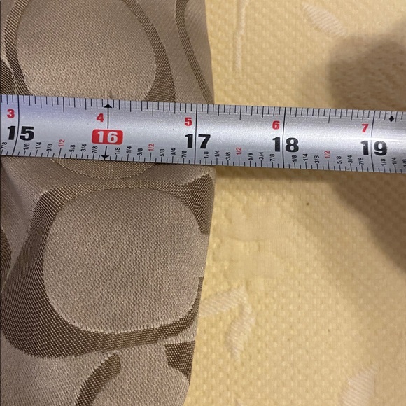 Coach Tan and Purple Women's Tote, looks like it was never used but see strap. - Picture 10 of 11